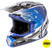 Fly Racing - Fly Racing Toxin Resin Helmet - 73-8523-4-XS - Black/Blue - X-Small - Image 1