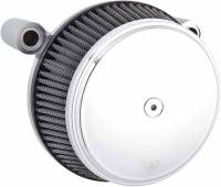 Arlen Ness - Arlen Ness Big Sucker Stage I Air Filter Kit with Cover and Stainless Steel Jacketed Filter - Chrome - 50-330 - Image 1