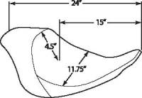 Drag Specialties - Drag Specialties EZ Mount Front Solo Seat - Smooth - 0802-0922 - Image 3