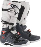 Alpinestars - Alpinestars Tech 7 Boots - 201201493010 - Dark Gray/Light Gray/Red - 10 - Image 1