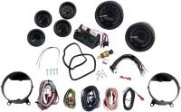 Dakota Digital - Dakota Digital MVX-8K Analog/Digital Plug-In Instrumentation Six-Gauge Kit - Black/Gray Background - Black Bezel - MVX-8600-KG-K - Image 1