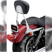 Cobra - Cobra Short Round Sissy Bar - Chrome - 602-1301 - Image 1