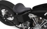 Drag Specialties - Drag Specialties Large Spring Solo Seat - Black Vinyl, Smooth with Carpeted Bottom - 0806-0047 - Image 2