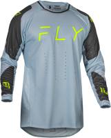 Fly Racing - Fly Racing Evolution DST Jersey - 377-121M - Ice Gray/Charcoal/Neon Green - Medium - Image 1