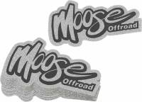 Moose Racing - Moose Racing Moose Decal - Retro Silver - 10 pack - 4320-2461 - Image 2