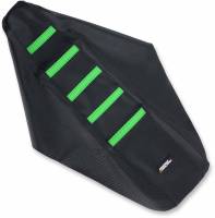 Moose Racing - Moose Racing Ribbed Seat Cover - Black/Green Ribbed - KXF25009-334RT - Image 1