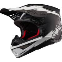 Alpinestars - Alpinestars Supertech S-M10 Ampress Helmet - 8300823-1121-XS - Black/White Mat - X-Small - Image 1