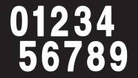 Factory Effex - Factory Effex Pro Numbers 5in. - No. 4 - White - 03-0204 - Image 2