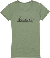 Icon - Icon Classic Womens T-Shirt - 3031-3933 - Green - Large - Image 1