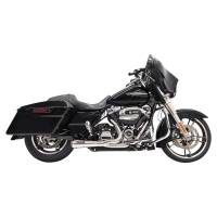 Bassani Manufacturing - Bassani Manufacturing Short Road Rage 2-Into-1 Exhaust System - Chrome - 1F42R - Image 1