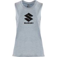 Factory Effex - Factory Effex Suzuki Idol Womens Tank Top - 27-87452 - Light Heather Blue - Medium - Image 1