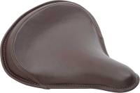 Drag Specialties - Drag Specialties Large Spring Solo Seat - Brown Leather with Perimeter Stitched - 0806-0049 - Image 1