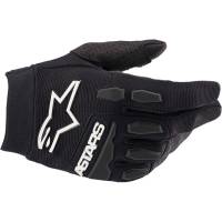 Alpinestars - Alpinestars Full Bore Youth Gloves - 3543622-10-3XS - Black/White - 3XL - Image 1