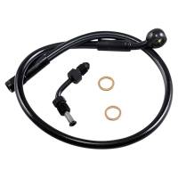Magnum - Magnum Black Coated XR Stainless Upper Front Brakeline Kit with Black Fittings - 20in. Total Length - SBB1501-20 - Image 1