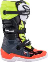 Alpinestars - Alpinestars Tech 7S Youth Boots - 2015017-9058-3 - Dark Gray/Red Flourescent/Yellow Flourescent - 3 - Image 4