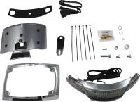 Ciro - Ciro Tail Light and License Plate Mount - Chrome with Clear Smoked Lens - 40051 - Image 1