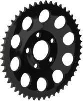 Drag Specialties - Drag Specialties 530 Chain Conversion Rear Sprocket - .46in. Dished - 49T - Gloss Black - 1210-1838 - Image 1