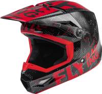 Fly Racing - Fly Racing Kinetic Scan Youth Helmet - F73-3490YL - Black/Red - Large - Image 1