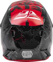 Fly Racing - Fly Racing Kinetic Scan Youth Helmet - F73-3490YL - Black/Red - Large - Image 2