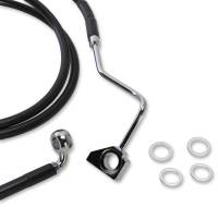 Drag Specialties - Drag Specialties Extended Stainless Steel Front Brake Line Kit - Black Vinyl Coated - 70.5in. (+6in.) - 1741-4507 - Image 2