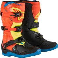 Alpinestars - Alpinestars Tech 3S Youth Boots - 2014024-4755-2 - Orange/Blue/Yellow/Black - 34 - Image 1
