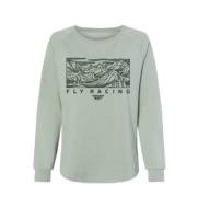 Fly Racing - Fly Racing Fly Trail Womens Sweatshirt - 358-0150S - Sage - Small - Image 1