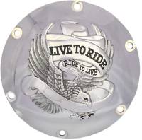 Drag Specialties - Drag Specialties Live to Ride Derby Cover - Chrome - 1107-0629 - Image 1