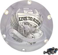 Drag Specialties - Drag Specialties Live to Ride Derby Cover - Chrome - 1107-0629 - Image 2