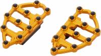 Arlen Ness - Arlen Ness Passenger Floorboards - Gold Anodized - 06-899 - Image 1