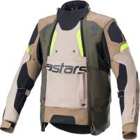 Alpinestars - Alpinestars Halo Drystar Jacket - 3204822-865-2X - Dark Khaki/Sand/Yellow Fluo - 2XL - Image 1