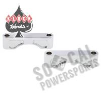 Klock Werks - Klock Werks Tire Hugger Front Fender Mounting Blocks for 21in. Tire - Chrome Finish - KWFS-01-0102-C - Image 2