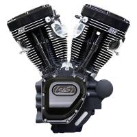 S&S Cycle - S&S Cycle T124LC Series Long Block Engine - Black - 310-0836A - Image 1