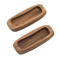 Whitecap - Whitecap Teak Rectangular Drawer Pull - 3-1/4"L - 2 Pack - Image 1