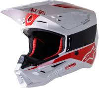Alpinestars - Alpinestars SM5 Bond Helmet - 8303522-2032-XL - White/Red Glossy - X-Large - Image 1