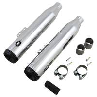 S&S Cycle - S&S Cycle Grand National Slip-On Mufflers - Chrome - 550-0755B - Image 1