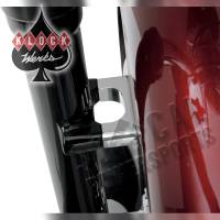 Klock Werks - Klock Werks Tire Hugger Front Fender Mounting Blocks for 21in. Tire - Chrome Finish - KW05-02-0106-C - Image 2