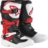 Alpinestars - Alpinestars Tech 3S Youth Boots - 2014024-2030-4 - White/Black/Bright Red - 37 - Image 1