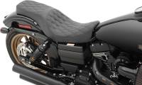 Drag Specialties - Drag Specialties Predator 2-Up Double Diamond Stitched Seat - Black - 0803-0541 - Image 2
