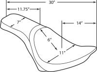 Drag Specialties - Drag Specialties Predator 2-Up Seat - Smooth - 0802-0624 - Image 3