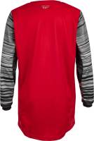 Fly Racing - Fly Racing Kinetic Wave Youth Jersey - 375-527YL - Red/Gray - Large - Image 2