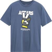 Alpinestars - Alpinestars Peaceout CSF T-Shirt - 1244-72120-734-2X - Slate Blue - 2XL - Image 1