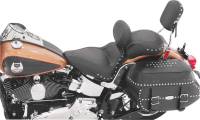 Mustang - Mustang Studded Sport Solo Seat with Backrest - Chrome Studs - 79489 - Image 2