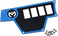 Moose Utility - Moose Utility Large 4 Switch Dash Plate - Left - Blue - 100-4362-PU - Image 2