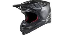 Alpinestars - Alpinestars S-M10 Supertech Solid Helmet - 9300319-1188-XS - Black/Carbon Glossy - X-Small - Image 1