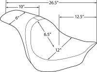 Drag Specialties - Drag Specialties Predator Seat - Smooth - 0802-1264 - Image 4