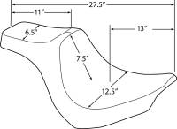 Drag Specialties - Drag Specialties Predator III Seat - Smooth - 0802-1187 - Image 4