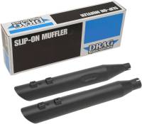 Drag Specialties - Drag Specialties Slashdown Slip-On Muffler - 4in. - Black - 1801-1190 - Image 2