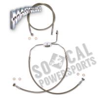 Magnum - Magnum Clear Coated XR Stainless Front Brakeline Kit - 25in. Upper Brake Length - SSC1304-25 - Image 2