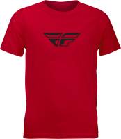 Fly Racing - Fly Racing Boy?�?�?�s Fly F-Wing T-shirt - 352-0668YS - Red - Small - Image 1