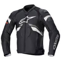 Alpinestars - Alpinestars GP Plus R V3 Rideknit Leather Jacket - 31003211252 - Black/White - 52 - Image 1